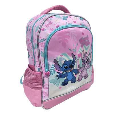 Zaino Disney Stitch Love 3 scomparti con tasche laterali