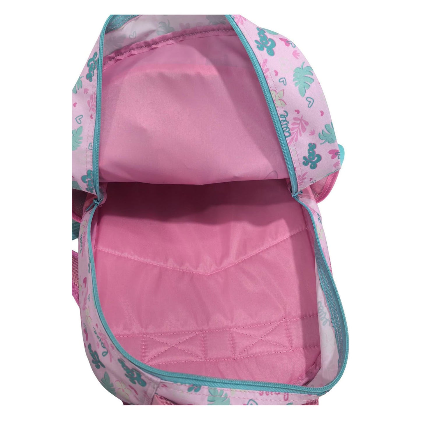 Zaino Disney Stitch Love 3 scomparti con tasche laterali