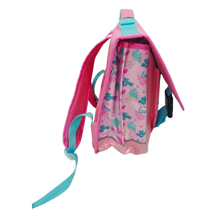 Zaino scuola Disney Stitch Love con 2 scomparti e tasca frontale