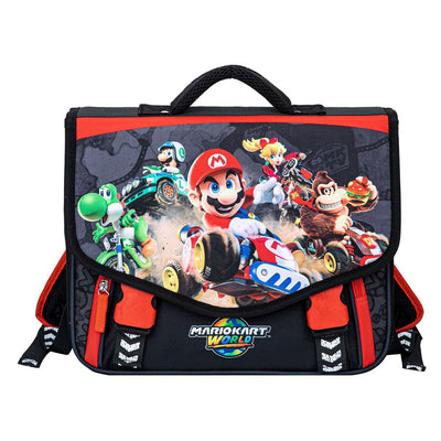 Mochila escolar Super Mario con 2 compartimentos y bolsillo frontal