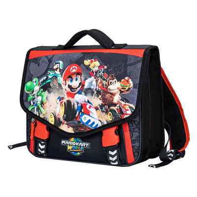 Mochila escolar Super Mario con 2 compartimentos y bolsillo frontal