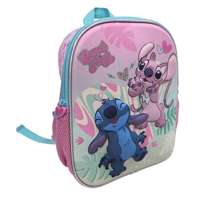 Mochila 3d Disney Stitch Love - 32x12x26cm