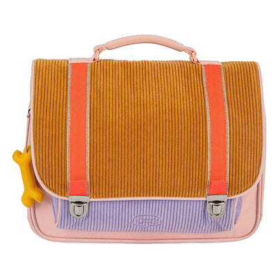 Mochila piedras y huesos de pana miel lavanda cassis