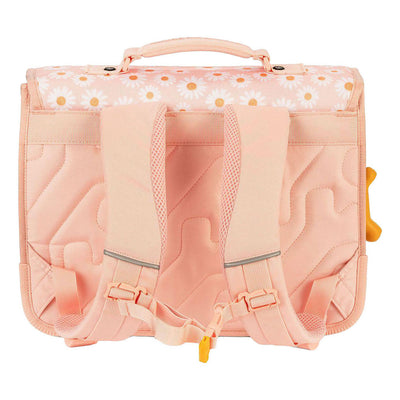 Zaino per la scuola con pietre e ossa, margherite in fiore e giglio