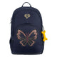 Mochila Aspen 3.0 azul marino con purpurina y mariposa de piedras y huesos