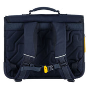 Borsa da scuola in cedro blu scuro con farfalle glitterate pietre e ossa - afbeelding 3