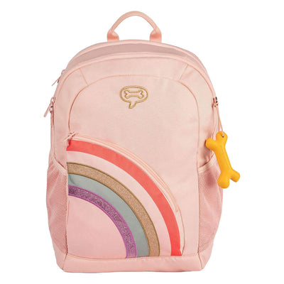 Zaino Elan con fiori arcobaleno di pietre e ossa