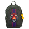 Stones and bones tiger facet khaki elan backpack