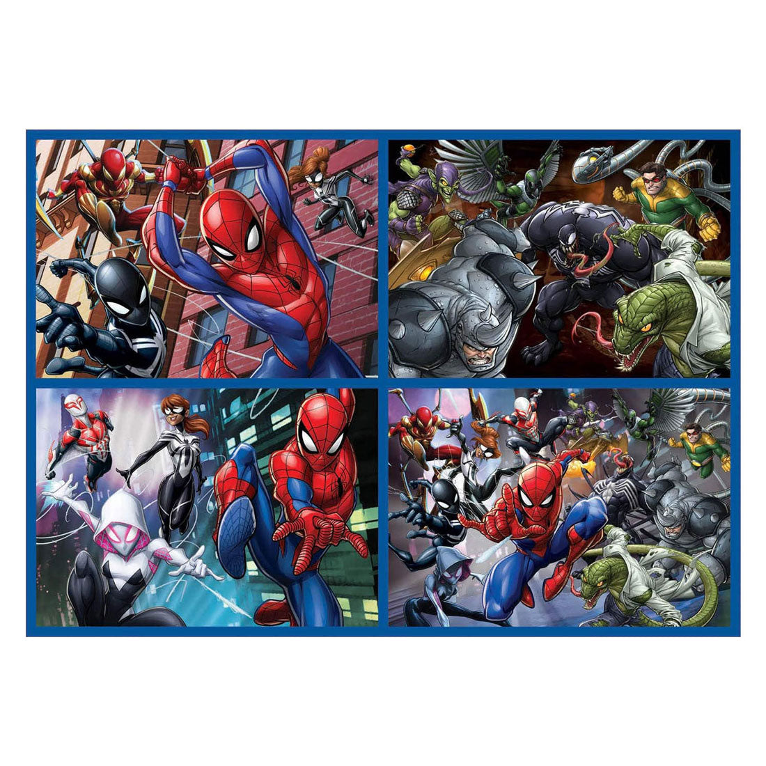 Educa - puzzle - 4 puzzles - 50-80-100-150 pieces - spiderman - jigsaw puzzle
