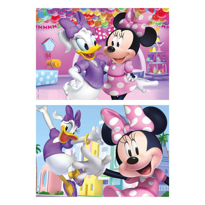 Disney minnie mouse wooden jigsaw puzzle - 2x50pcs.