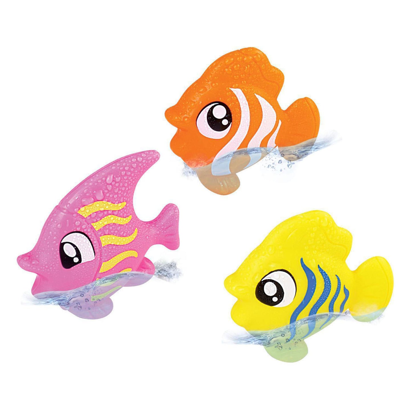 Tiburón de baño con 3 peces.