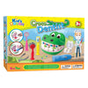 Set da gioco in argilla per dentista coccodrillo con impasto per bambini