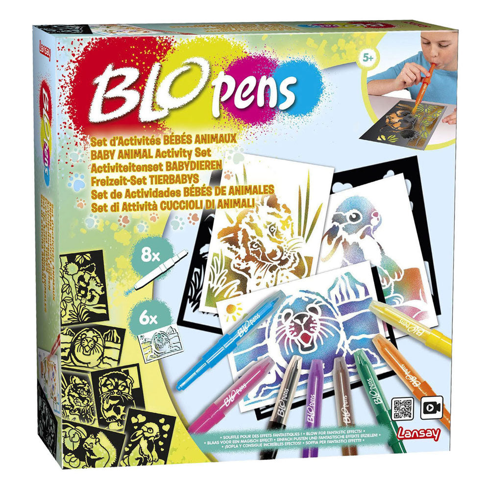 Set fai da te Blopens animaletti con 8 pennarelli