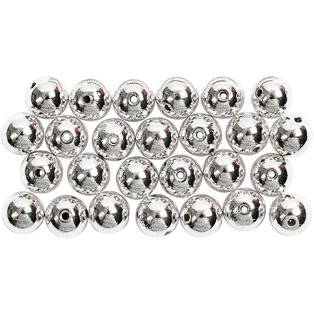 Creative Company Beads Silver, 50st.