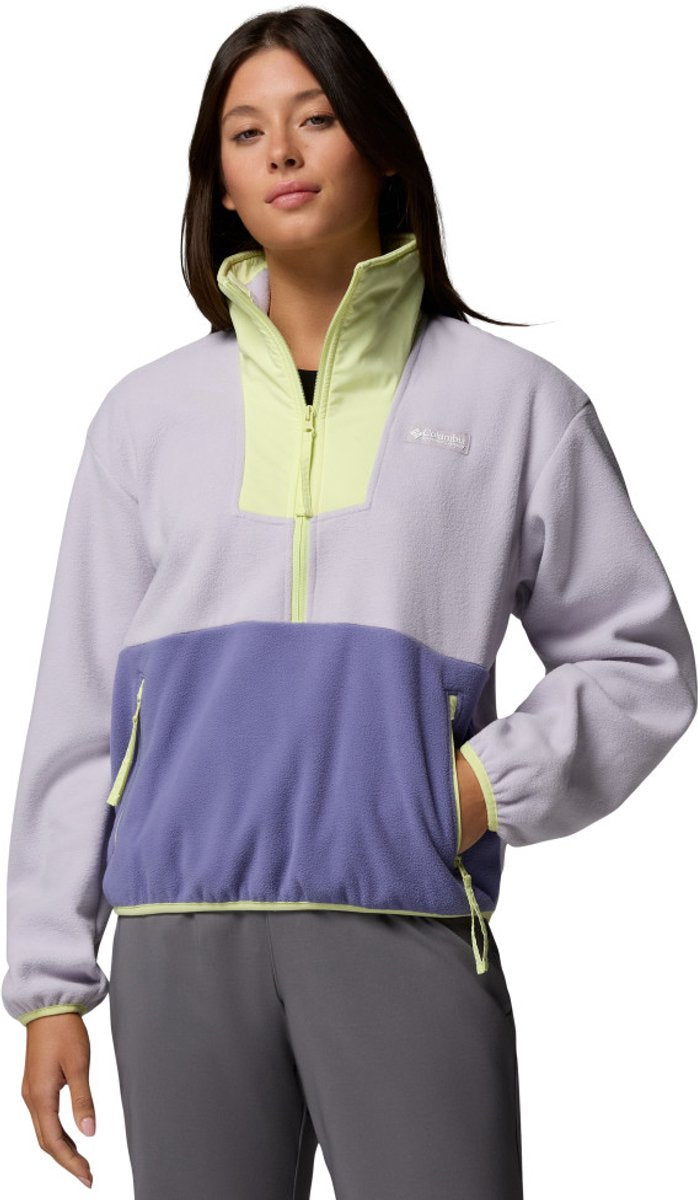 Columbia sequoia grove™ 1 2 zip fleece dames outdoortrui - lavender pearl, stormwatch, citron haze