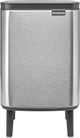 Pattumiera Brabantia bo hi - 7 litri - bagno - acciaio opaco antimpronta