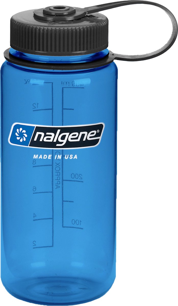 Nalgene - wide mouth bottle - drinkfles - waterfles - lekvrij - 500ml - bpa free - sustain - slate