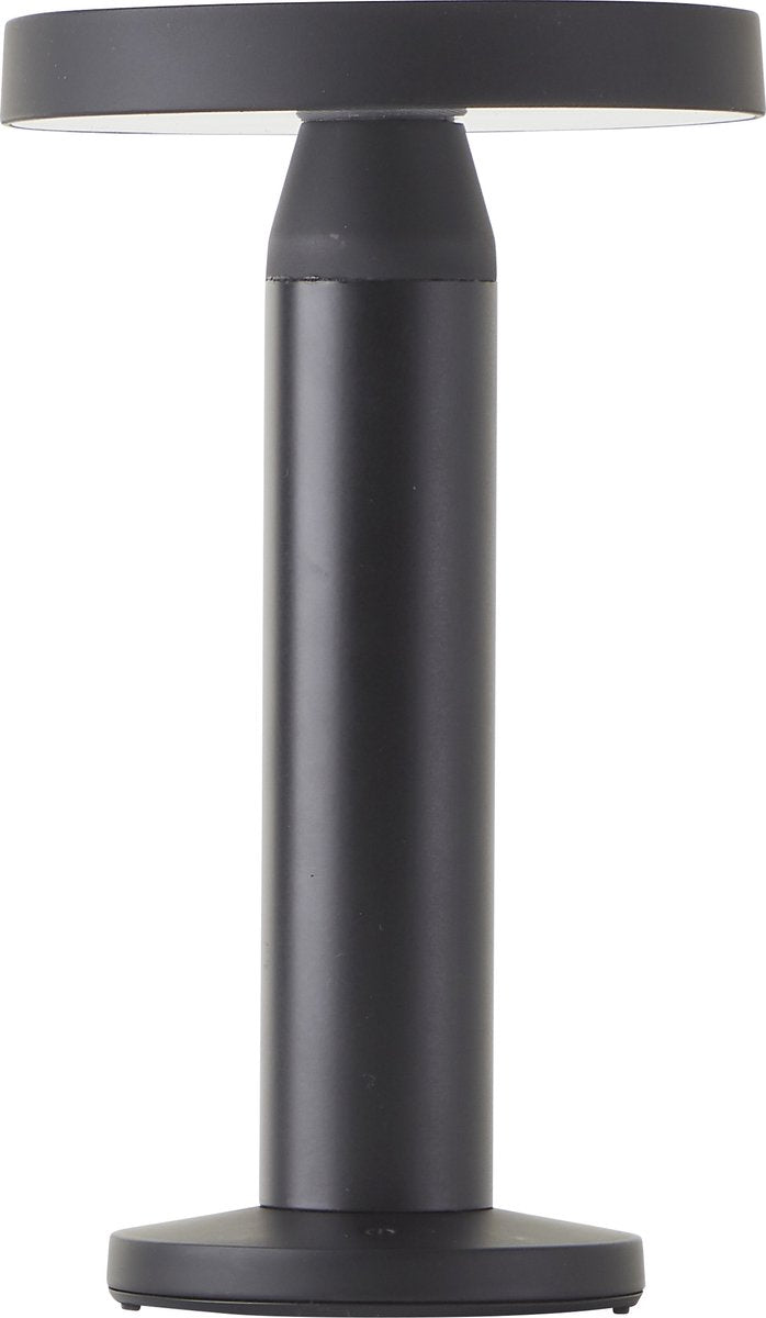 Brilliant magua - lámpara de mesa exterior - led 2w - ø 22 cm - solar - 220 lm - 4000 k - regulable - ip44 - recargable usb - negro
