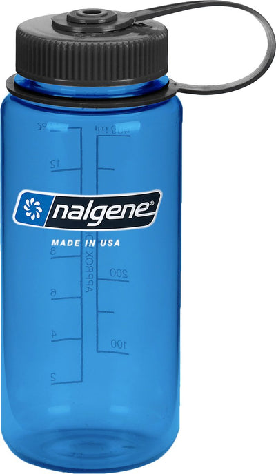Nalgene - bottiglia a bocca larga - borraccia - bottiglia d'acqua - a prova di perdite - 500 ml - senza BPA - sostegno - ardesia