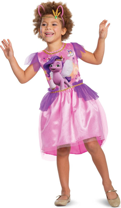 Disfrazar mi pequeño pony, vestido de pétalos de pipp clásico xs (3t-4t)