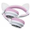 2-in-1 bluetooth koptelefoon met licht kattenoren