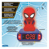 Sveglia Lexibook con luce notturna design 3D Spiderman ed effetti sonori