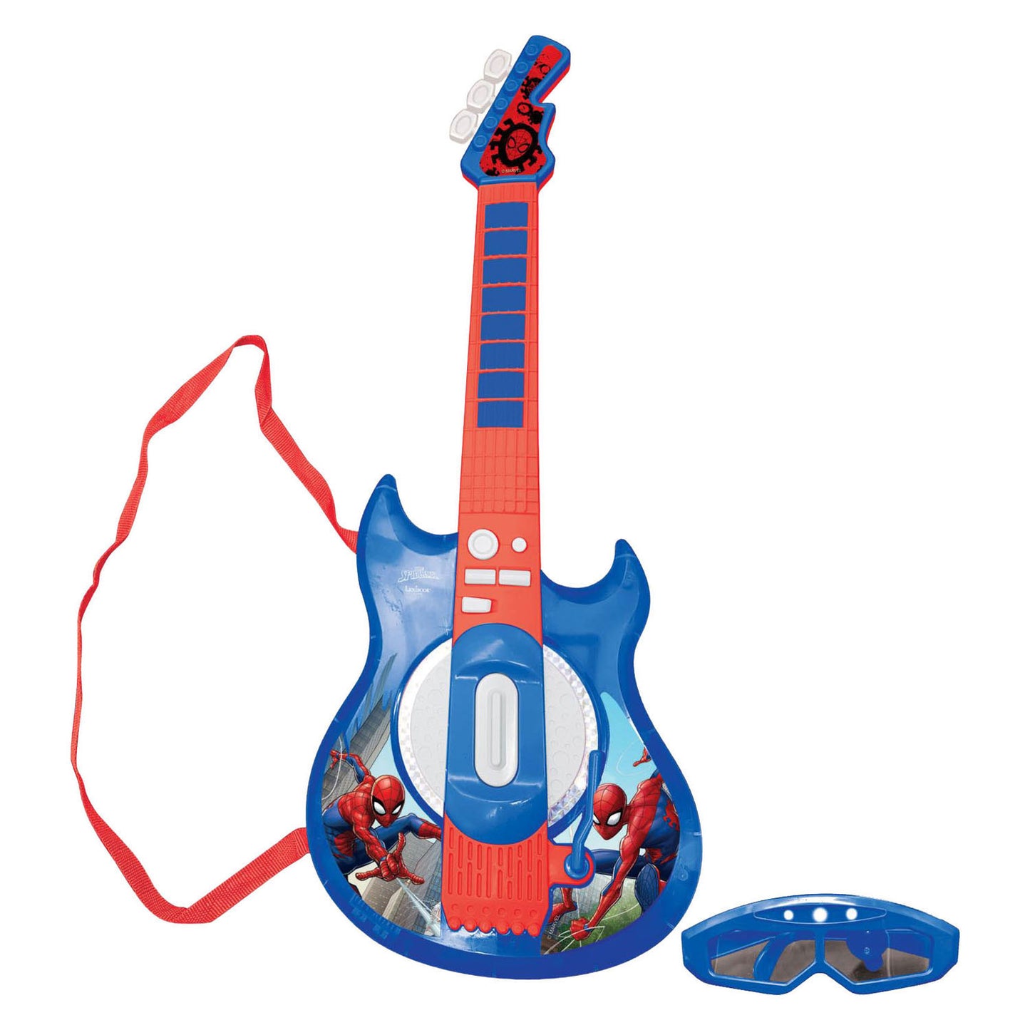 Lexibook spider-man elektrische gitaar met brilmicrofoon