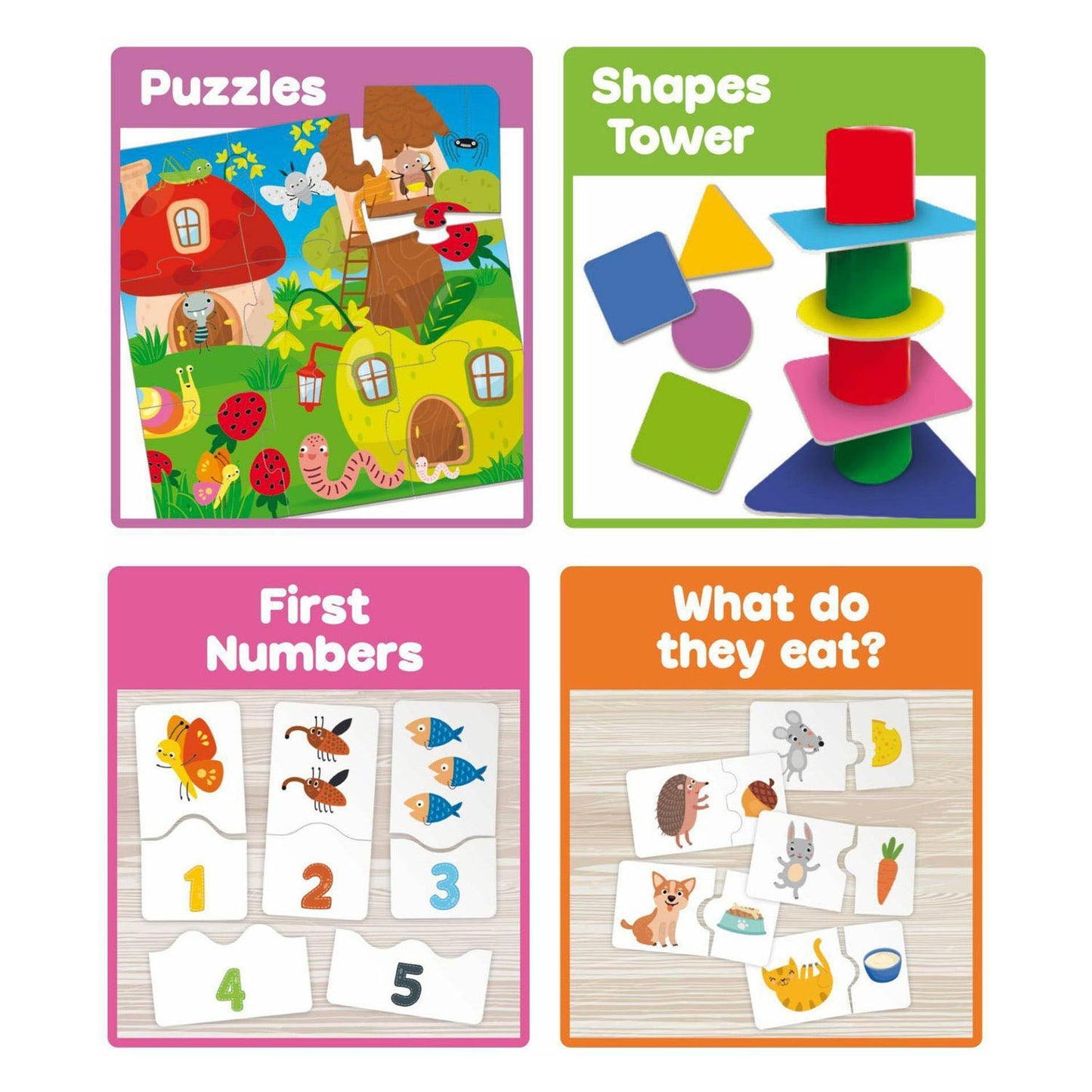 Lisciani carotina baby educational games collection
