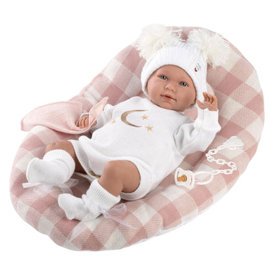Muñeco bebé Mimi cuerpo blando con sonido 42 cm luna