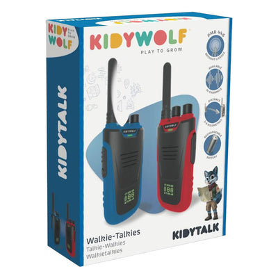 Kidywolf kidytalk walkie talkie blu rosso