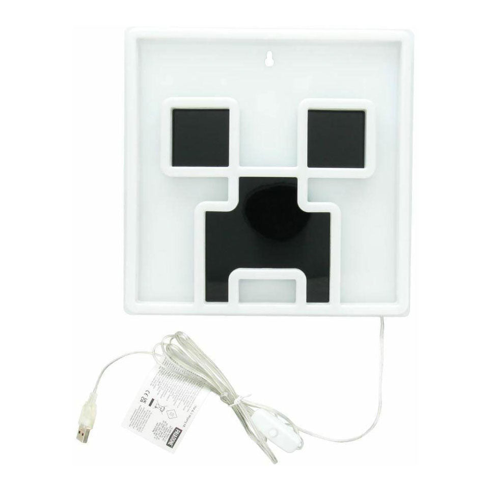 Lámpara de pared de neón led creeper de Minecraft