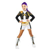 Costume da cacciatore di demoni K-pop classico Rumi dorato per 11-13 anni