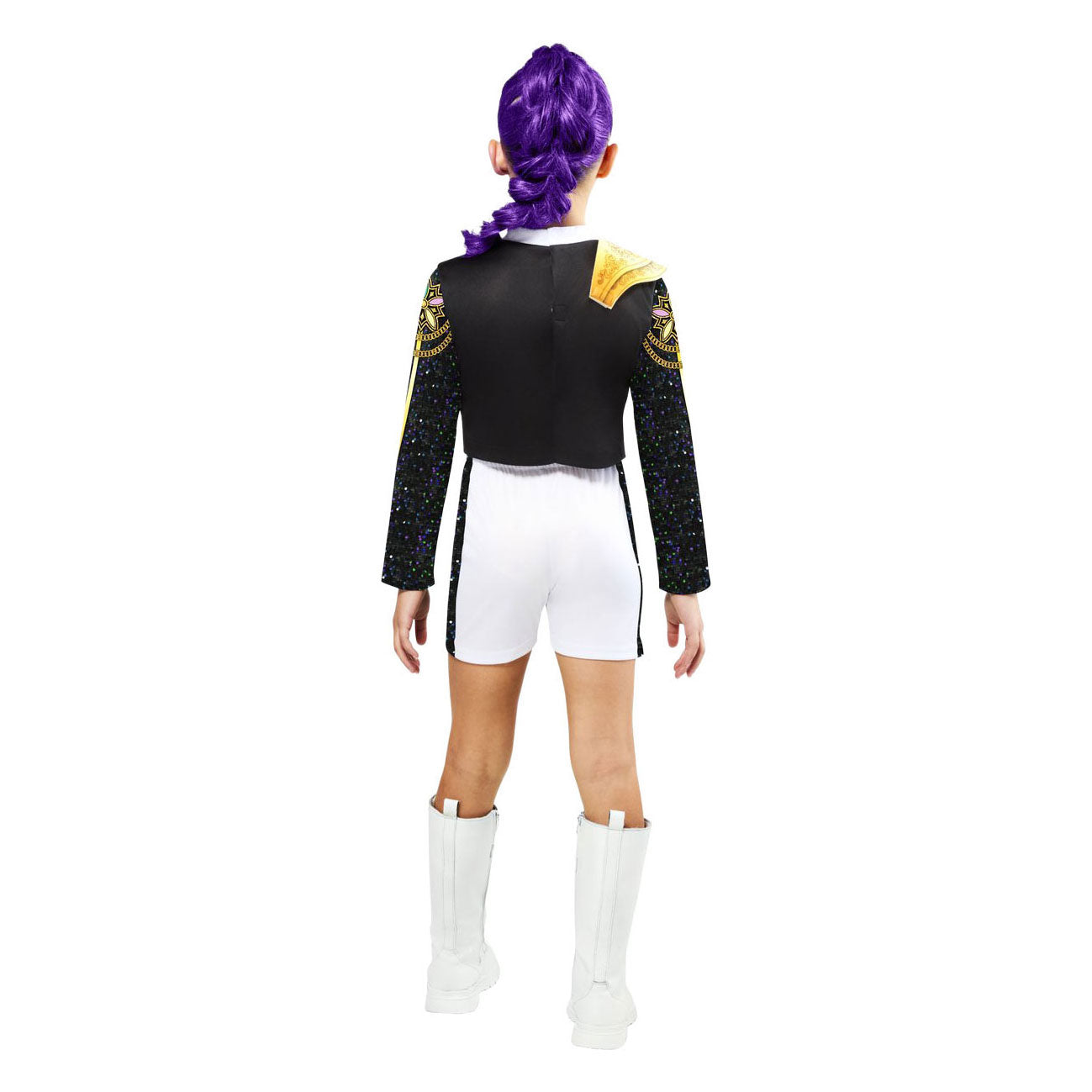 Costume da cacciatore di demoni K-pop classico Rumi dorato per 11-13 anni
