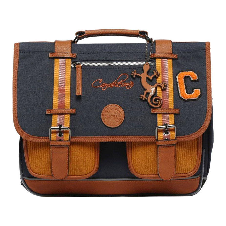 Zaini scolastici Caméléon stemmi senape - 38 cm