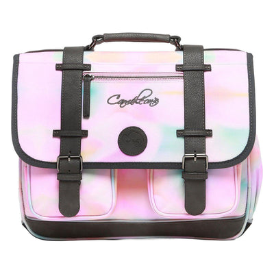 Zaino Caméléon rosa cravatta e tintura - 38 cm
