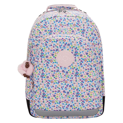 Mochila Kipling aula estampado floral digital