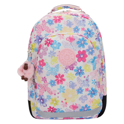 Zaino Kipling per l'aula scolastica - timbro floreale