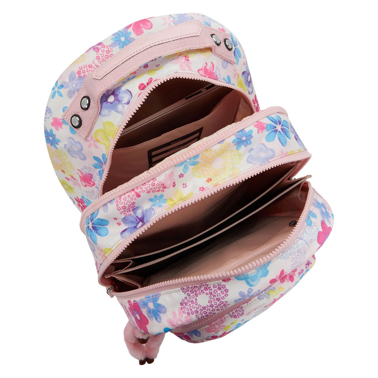 Kipling class room backpack - flower stamp