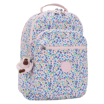Zaino Kipling Seoul per laptop - stampa floreale digitale