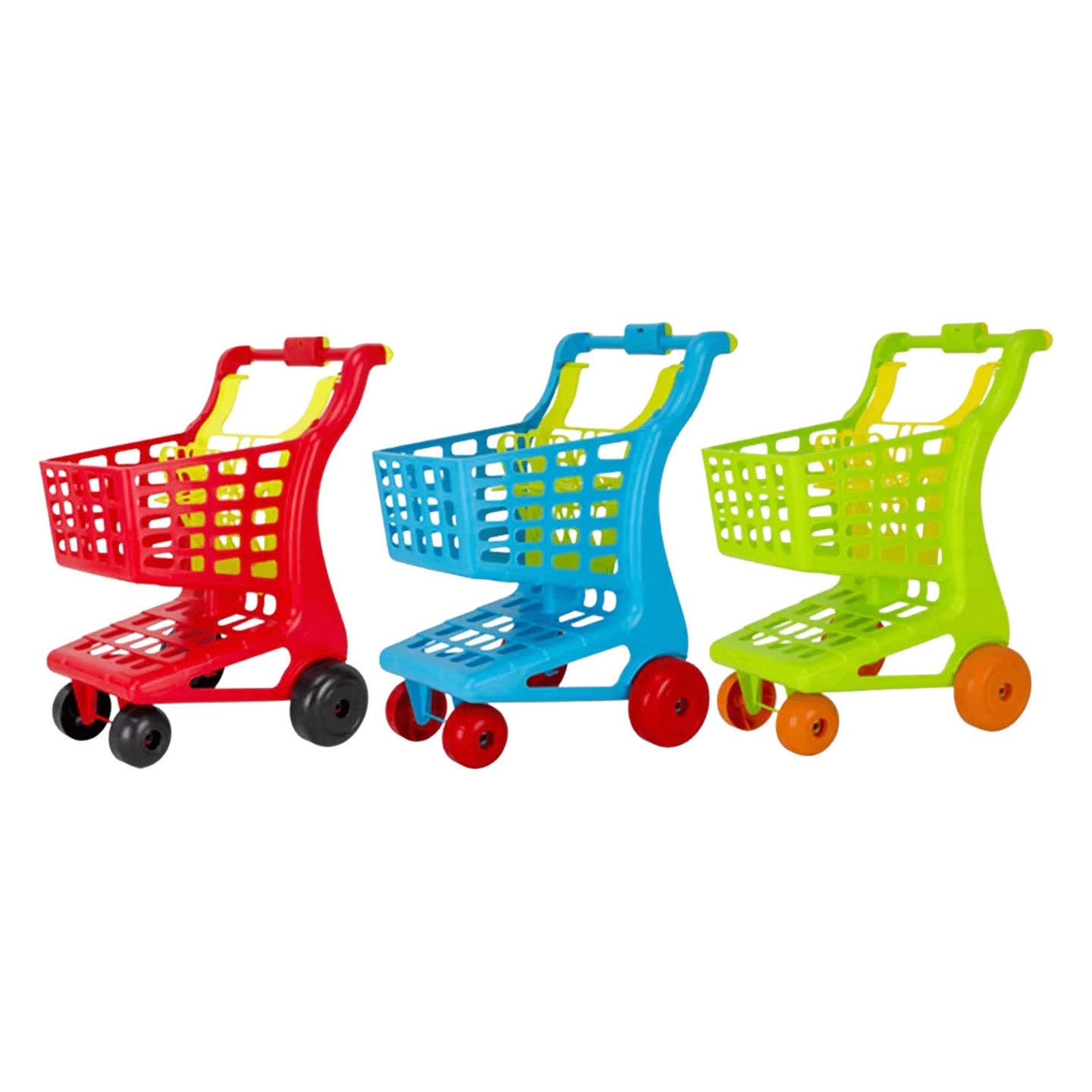 Carro de compras con asiento para muñeca.