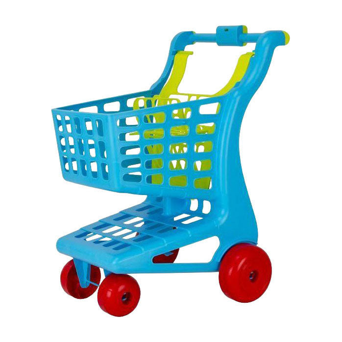 Carro de compras con asiento para muñeca.