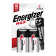 Energizer max c alkaline batteries 2pcs.