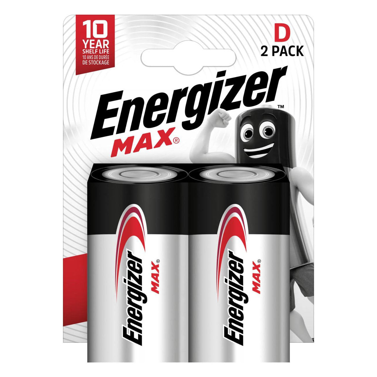 Pilas alcalinas Energizer max d 2uds.