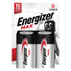 Energizer max d alkaline batteries 2pcs.