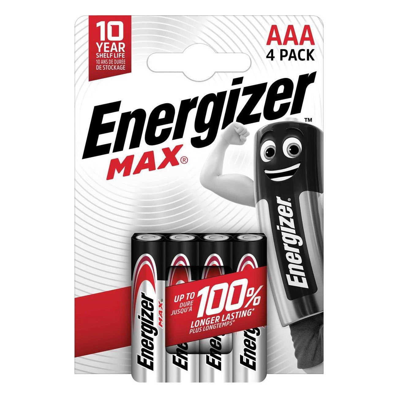 Pilas alcalinas Energizer max aaa 4 uds.