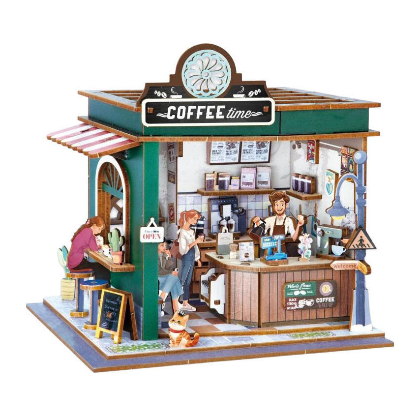 Buki france buki - kit modelo - diorama - madera - café en miniatura