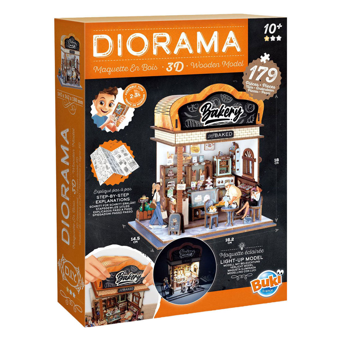 Buki france buki - kit modelo - diorama - madera - panadería en miniatura