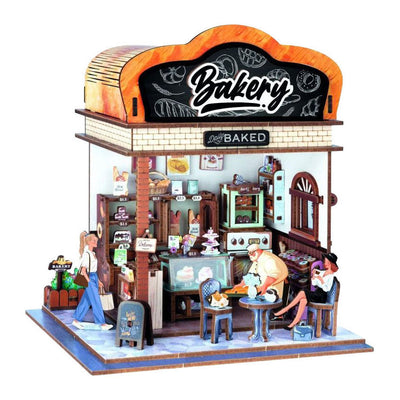 Houten bouwpakket diorama bakkerij - 179dlg.