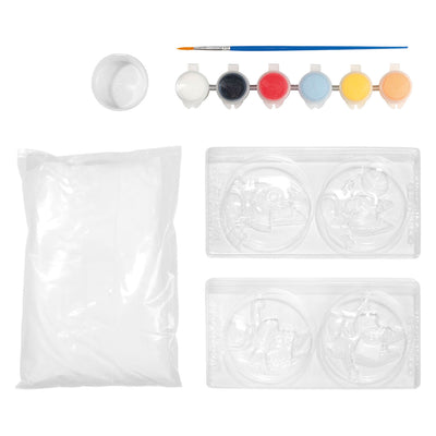 Totum bluey Set de manualidades 2 en 1 para moldear yeso y hacer tarjetas de sellos - juguetes creativos a partir de 5 años - consejos de regalo para niños y niñas pequeños