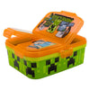 Fiambrera Minecraft con 4 compartimentos